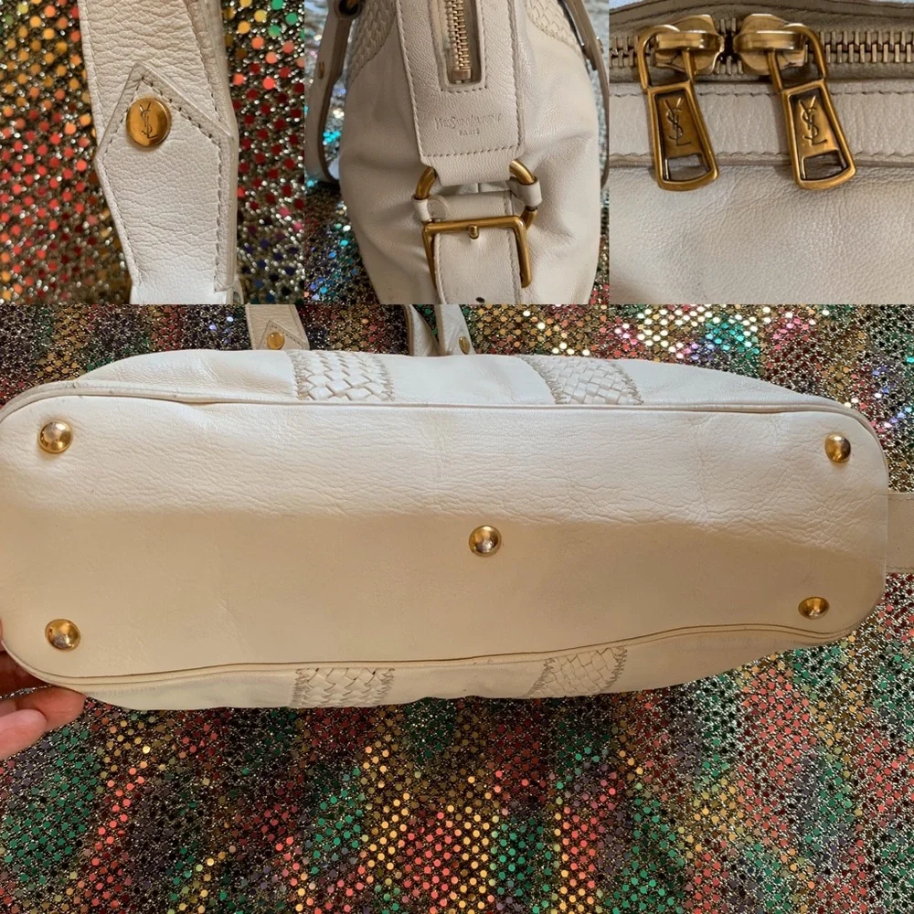 Yves Saint Laurent Ivory satchel Leather Handbag